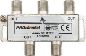 PROCONNECT (05-6023) Делитель ТВх4 под F-разъем 5-1000 МГЦ