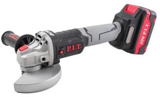 P.I.T. Шлифмашина угловая аккум. бесщёточная PWS20H-125A/1 (20В, 125мм, 7000об/мин, 1 акб, ЗУ, кейс)
