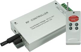 ECOLA RCM12AESB LED strip RGB RF Аudio controller 12A 144W 12V (288W 24V) с радиопультом управления (цветомузыка) белый