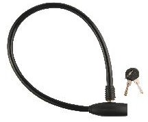 STELS Трос-замок 86109 длина 650мм, диам.10мм, чёрный 540008*LU001917