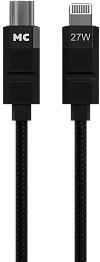 MORE CHOICE (4620202555021) K87ia USB 3.0A PD 27W для Lightning ng 8-pin Type-C - 1м , черный