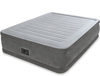 INTEX Кровать флок Квин комфорт, 152х203х56см, 220в, встроенный насос, 64418 108-010