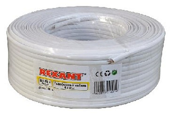 REXANT (01-5101) ШТЛП-4 белый 4 жилы 100 м