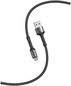 SMARTBUY (iK-3112-S26bg) S26 Type C черн./сер.,3 А,QC,нейл.,1 м
