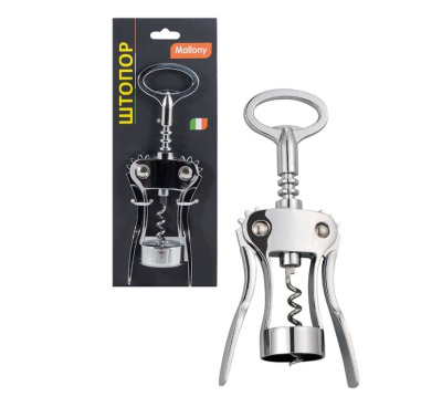 MALLONY Штопор SEMPLICE, сплав цинка хромированный (984038)