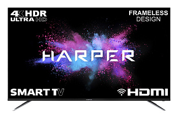 HARPER 65U750TS-T2 UHD 4K SMART TV безрамочный