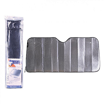 NOVA BRIGHT металлизированная, под лобовое стекло (серебро), 130х60см 46480