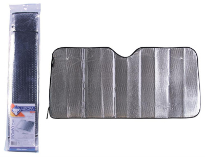 NOVA BRIGHT металлизированная, под лобовое стекло (серебро), 150х80см 46856