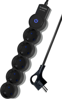 КОСМОС YKsm1.5m-5g-Z-V10A-B Черный/серый