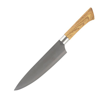 MALLONY Нож с пластиковой рукояткой под дерево FORESTA поварской 20 см (103560)