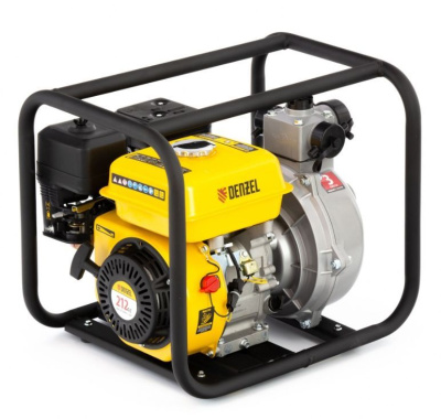 DENZEL PX-50H Мотопомпа бензиновая высоконапорная, 7 л.с, 2&QUOT; , 600 л/мин, глубина 8 м, напор 65 м 99203