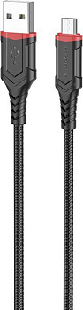 BOROFONE (6974443383379) BX67 USB 2.4A microUSB 1м черный