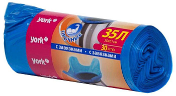YORK с завязками YORK 35л (30шт.) 902160