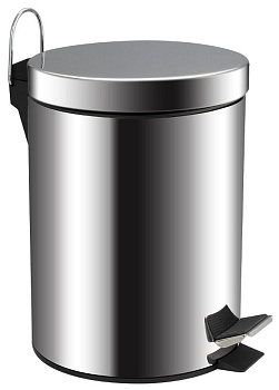 САНАКС 105 Ведро из нержавеющей стали с педалью 5 л/нер. хр/