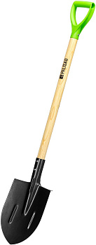 PALISAD Лопата штыковая, 210х290х1150 мм, деревянный лакированный черенок 61386
