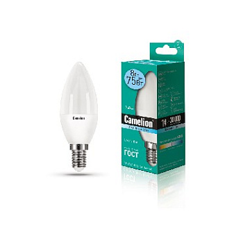 CAMELION (12386) LED8-C35/845/E14/4500К