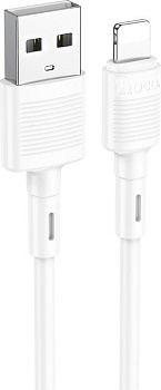 HOCO (6931474770875) X83iUSB 2.4A Lightning 8-pin белый - 1,0m