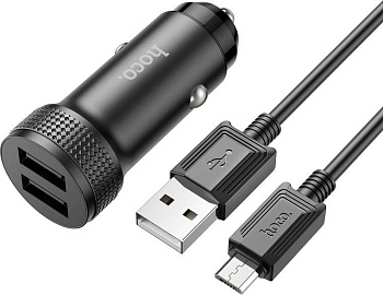 HOCO (6931474795649) Z49 2USB 2.4A для micro USB черный