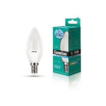 CAMELION (12074) LED7-C35/845/E14/7Вт