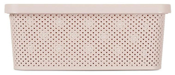 HOBBY LIFE HL041261P Ящик для хранения DIAMOND розовый 13л с крышкой