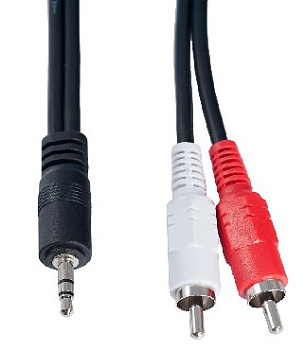 PERFEO (J2001) JACK 3.5 мм - 2XRCA 1 м