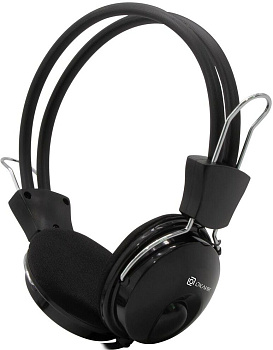 OKLICK Наушники с микрофоном Оклик HS-M200 черный 1.8м накладные оголовье (1532011)