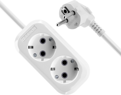 DEFENDER (99367) R320 16 А, 2 роз х5м , белый