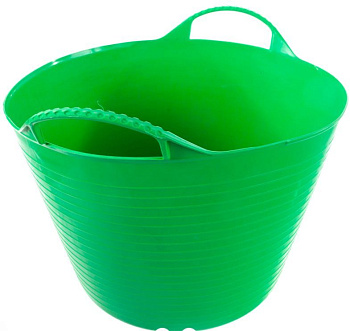 СИБРТЕХ Ведро гибкое сверхпрочное, 40 л, зеленое 67506