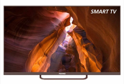 ASANO 43LF7202T FHD SMART TV коричневый безрамочный