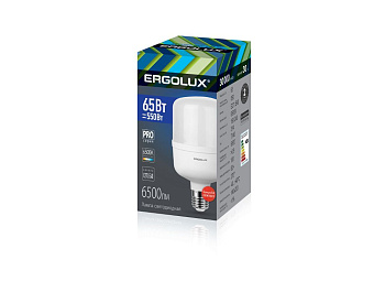 ERGOLUX (14330) LED-HW-65W-E40-6K серия PRO 65Вт/E27/E40/6500К