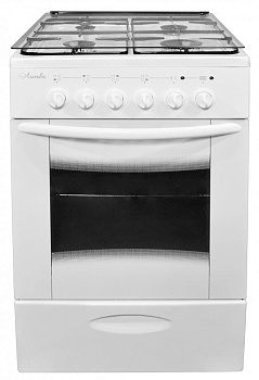 ЛЫСЬВА ЭГ 401 МС-2у белый (стеклянная крышка)