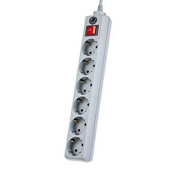 PERFEO (PF_A4671) "POWER+" - 6 роз - 1,8м - серый