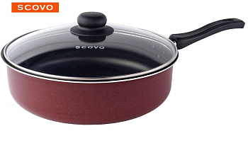 SCOVO СЭ-018 expert со стекл. крышкой д.24 см