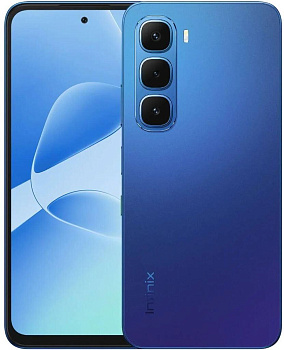 INFINIX 6.7" Смартфон Hot 60i 4/128Gb, X6728, NFC, IPS, 120Гц, 5160мAч, синий