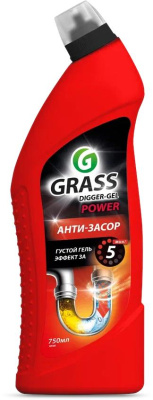 GRASS 125181 DIGGER-GEL щелочное для прочистки канализационных труб (750мл)
