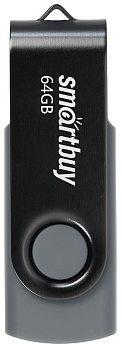 SMARTBUY (SB064GB2TWK) UFD 2.0 064GB Twist Black черный