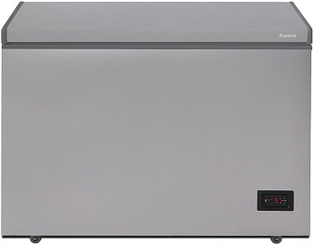 БИРЮСА M240KDN 190л (ларь, глухая крышка) металлик