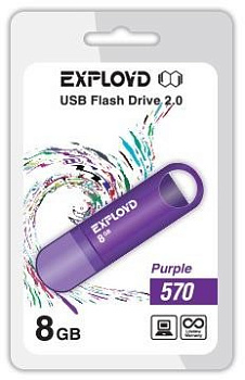 EXPLOYD 8GB 570 пурпурный [EX-8GB-570-Purple]