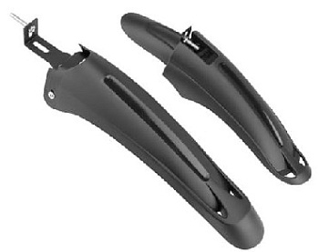 STELS Комплект крыльев 24" XH-B109 пластиковые чёрные в инд. упаковке 610231*LU089211