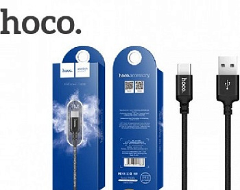 HOCO (6957531062868) X14 USB (m)-Type-C (m) 1.0м - черный