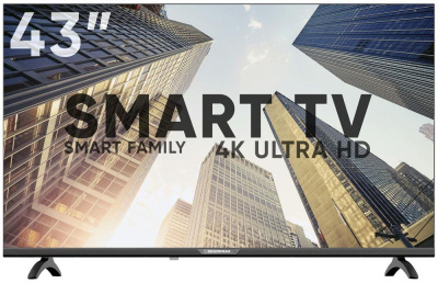 SOUNDMAX SM-LED43M01SU UHD SMART TV Android Безрамочный