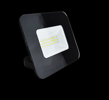 ECOLA JPBD30ELB PROJECTOR LED 30,0W 220V 6000K IP65 Светодиодный Прожектор тонкий Черный 154X124X40