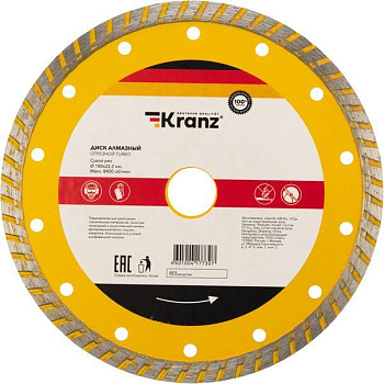 KRANZ (KR-90-0123) Turbo 180x22,2x2,4x10мм