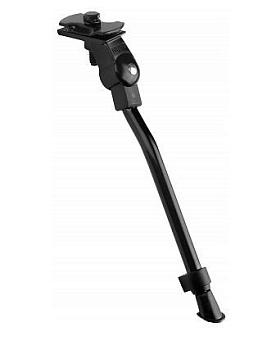 STELS Подножка 20"-28" NH-KC19AAJ центральная телескопическая, алюминиевая чёрная*390015*LU001492