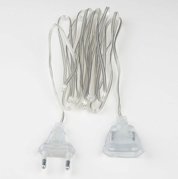 UNIEL (UL-00007299) UCX-Y25/10W-200 CLEAR Удлинитель для подключения гирлянд 2м