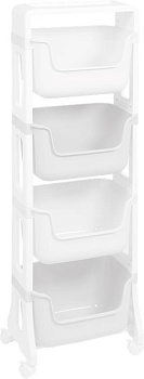 VIOLET "Junior" напольная 4-х ярусная на колесах (белый) 771406