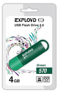 EXPLOYD 4GB 570 зеленый [EX-4GB-570-Green]