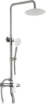 GOTA ROCIO G357511-GOTA Душевая система со смесителем шар. с изливом с лейкой тропической SUS304