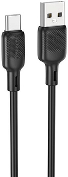 BOROFONE (6941991115554) BX113 USB 3.0A для Type-C Black 3 м