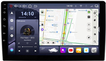 ASPECT AV-GT93L, Монитор 9", 3/32 Гб, IPS 1280*800, 2 Core 1.8 GHz + 6 Core 1.5 GHz, Android 15, WiFi, 4G LTE, BT 5.4, 4х50 Вт, FAN